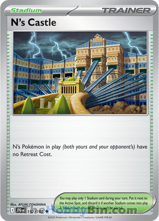 N's Castle #152/159 Uncommon - Journey Together Pokemon card