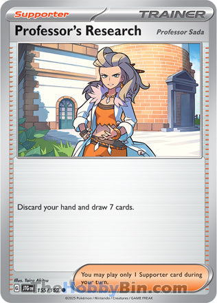 Professor's Research [Professor Sada] #155/159 Common - Journey Together Pokemon card