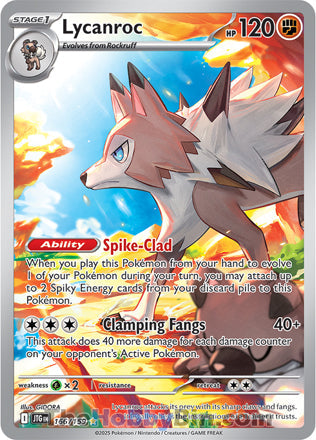 Lycanroc #166/159 Illustration Rare - Journey Together Pokemon card