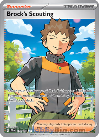 Brock's Scouting #179/159 Ultra Rare - Journey Together Pokemon card