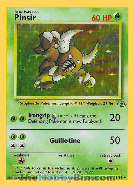 Pinsir Jungle Unlimited  Holo Rare #9/64