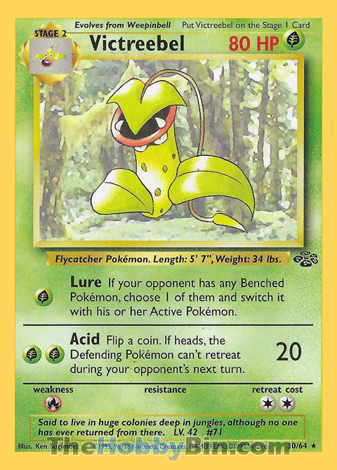 Victreebel #30/64 Rare - Jungle Pokemon card