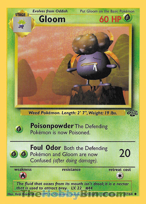 Gloom #37/64 Uncommon - Jungle Pokemon card
