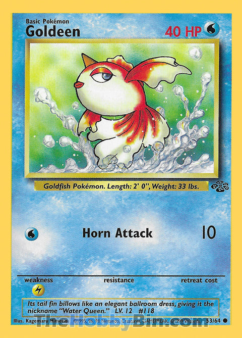 Goldeen #53/64 Common - Jungle Pokemon card
