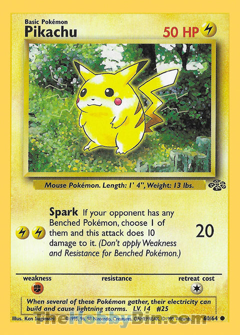 Pikachu Jungle Unlimited  Common #60/64