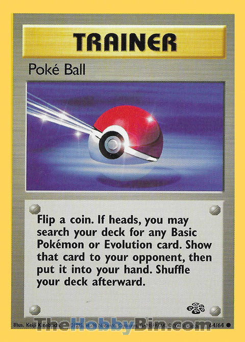 Poke Ball #64/64 Common - Jungle Pokemon card