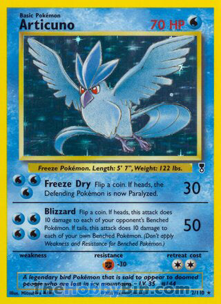 Articuno Legendary Collection Holo Rare #2/110