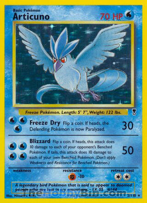 0002 Articuno Holo Rare Legendary Collection