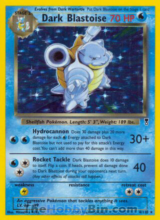 Dark Blastoise Legendary Collection Holo Rare #4/110