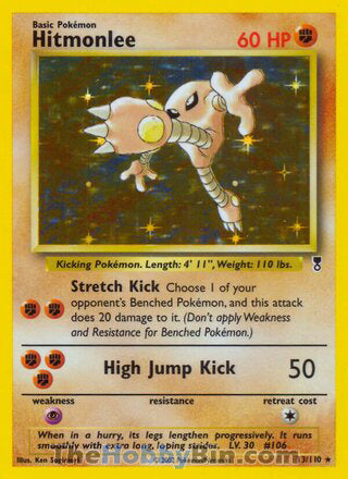 0013 Hitmonlee Holo Rare Legendary Collection