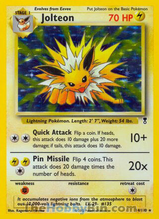 0014 Jolteon Holo Rare Legendary Collection