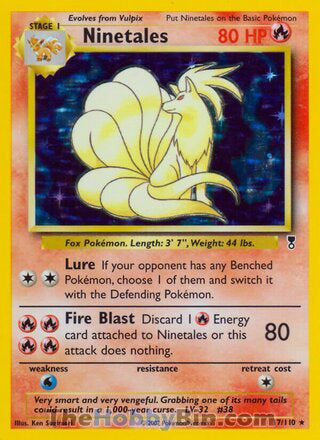 0017 Ninetales Holo Rare Legendary Collection
