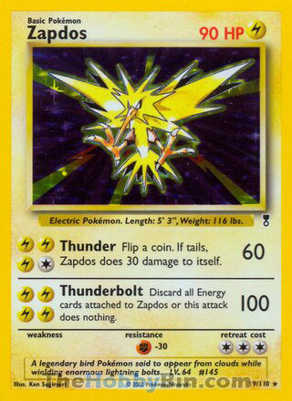 Zapdos Legendary Collection Holo Rare #19/110