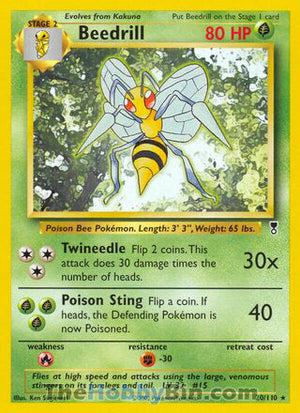 0020 Beedrill Rare Legendary Collection