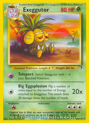 0023 Exeggutor Rare Legendary Collection