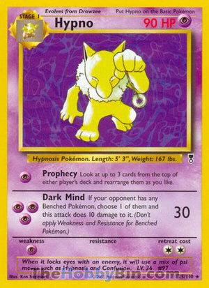 0025 Hypno Rare Legendary Collection