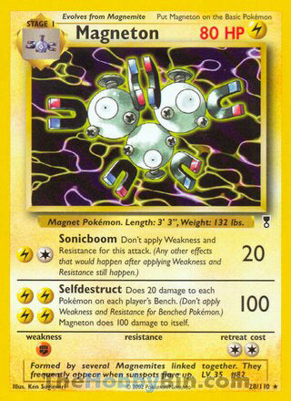 Magneton #28/110 Rare - Legendary Collection Pokemon card