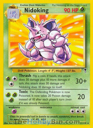 0031 Nidoking Rare Legendary Collection