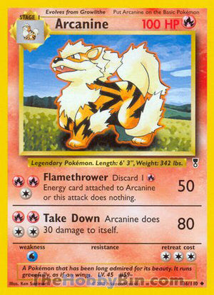 0036 Arcanine Uncommon Legendary Collection