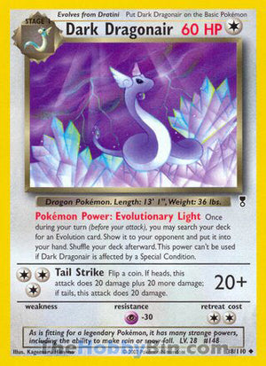 0038 Dark Dragonair Uncommon Legendary Collection
