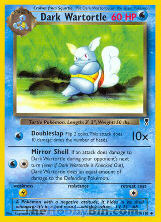 Dark Wartortle #39/110 Uncommon - Legendary Collection Pokemon card