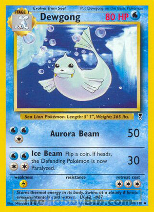 0040 Dewgong Uncommon Legendary Collection