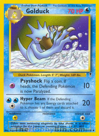 Golduck #43/110 Uncommon - Legendary Collection Pokemon card
