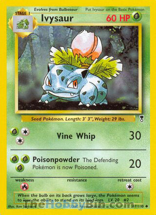 Ivysaur #47/110 Uncommon - Legendary Collection Pokemon card
