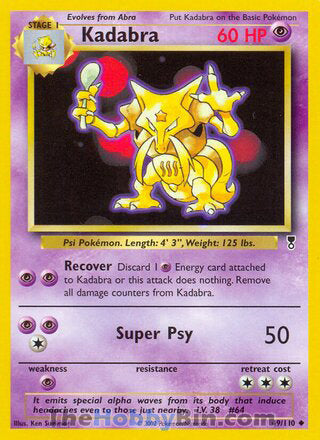 Kadabra #49/110 Uncommon - Legendary Collection Pokemon card