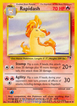Rapidash #60/110 Uncommon - Legendary Collection Pokemon card