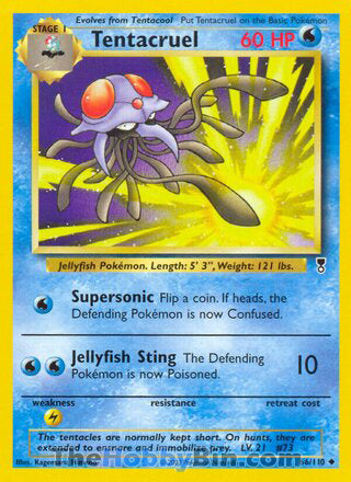 Tentacruel #66/110 Uncommon - Legendary Collection Pokemon card
