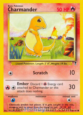 Charmander #70/110 Common - Legendary Collection Pokemon card