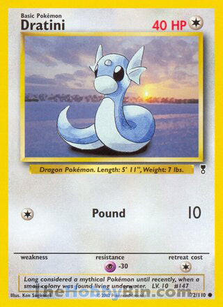 Dratini #72/110 Common - Legendary Collection Pokemon card