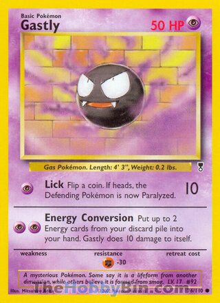 Gastly #76/110 Common - Legendary Collection Pokemon card