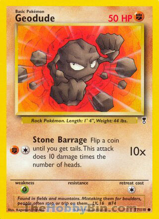 Geodude #77/110 Common - Legendary Collection Pokemon card