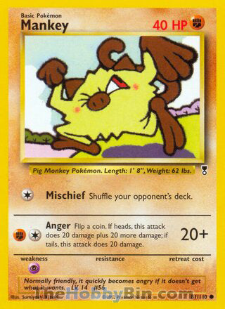 0081 Mankey Common Legendary Collection