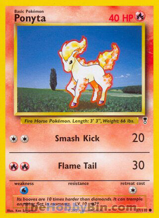 Ponyta #87/110 Common - Legendary Collection Pokemon card