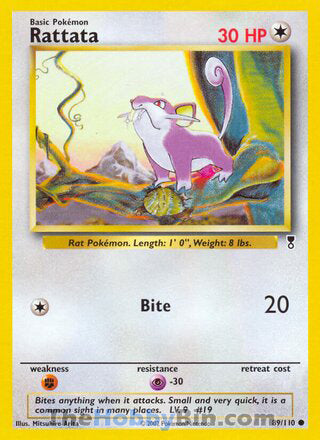 Rattata #89/110 Common - Legendary Collection Pokemon card