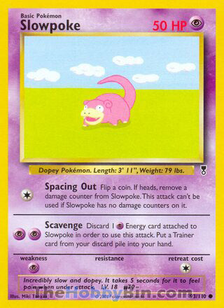 Slowpoke #93/110 Common - Legendary Collection Pokemon card