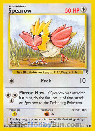 Spearow #94/110 Common - Legendary Collection Pokemon card