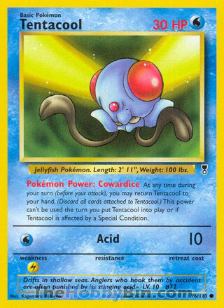 Tentacool #96/110 Common - Legendary Collection Pokemon card