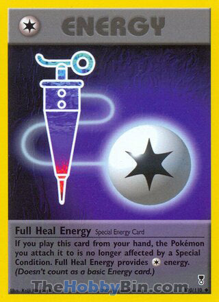 Full Heal Energy #100/110 Uncommon - Legendary Collection Pokemon card
