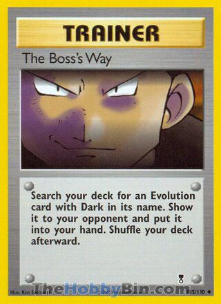 The Boss's Way #105/110 Uncommon - Legendary Collection Pokemon card