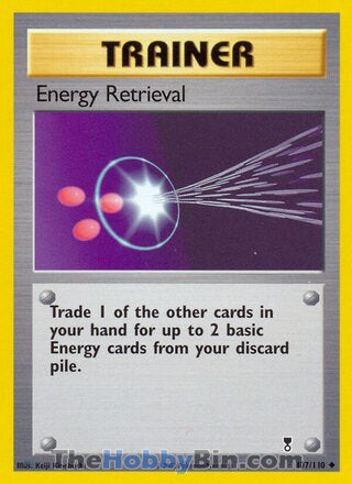 Energy Retrieval #107/110 Uncommon - Legendary Collection Pokemon card