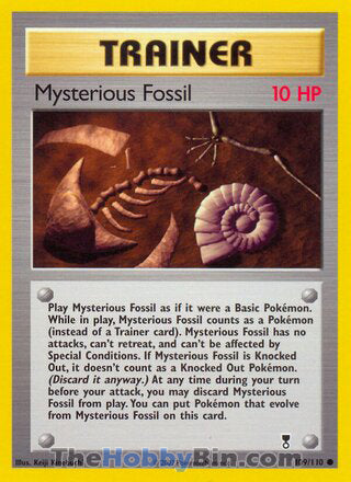 Mysterious Fossil #109/110 Common - Legendary Collection Pokemon card