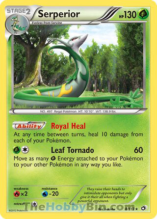 0008 Serperior Holo Rare Legendary Treasures