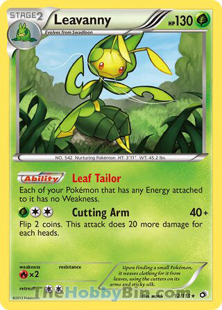 0012 Leavanny Holo Rare Legendary Treasures