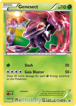 0016 Genesect Holo Rare Legendary Treasures