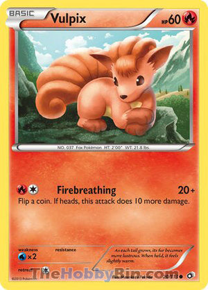 0020 Vulpix Common Legendary Treasures