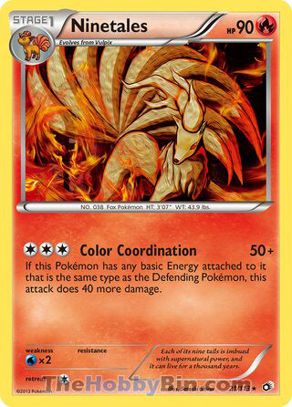 Ninetales Legendary Treasures Rare #21/113